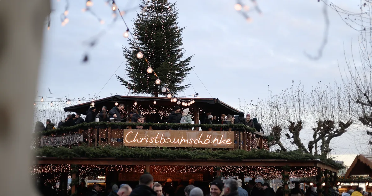 Christbaum Sch&auml;nke mit Blick auf den Bodensee